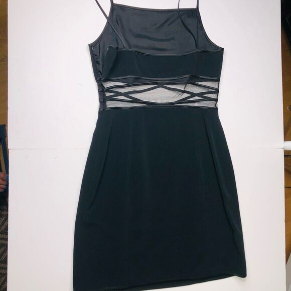 Cache Sleeveless Black Dress, 4 - Picture 6 of 8